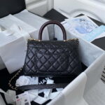 chanel 23p medium flap bag with brown top handle bag a92990 black 011 luxibags.ru .jpg