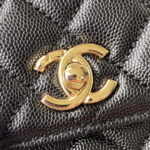 chanel 23p medium flap bag with brown top handle bag a92990 black 012 luxibags.ru .jpg