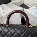 chanel 23p medium flap bag with brown top handle bag a92990 black 013 luxibags.ru .jpg
