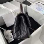 chanel 23p medium flap bag with brown top handle bag a92990 black 014 luxibags.ru .jpg