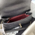 chanel 23p medium flap bag with brown top handle bag a92990 black 017 luxibags.ru .jpg