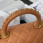 chanel 23p medium flap bag with brown top handle bag a92990 brown 006 luxibags.ru .jpg