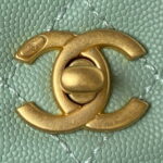 chanel 23p medium flap bag with brown top handle bag a92990 green 003 luxibags.ru .jpg