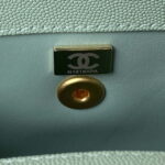 chanel 23p medium flap bag with brown top handle bag a92990 green 009 luxibags.ru .jpg