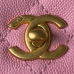 chanel 23p medium flap bag with brown top handle bag a92990 pink 003 luxibags.ru .jpg