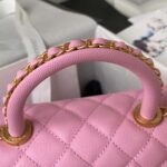 chanel 23p medium flap bag with brown top handle bag a92990 pink 004 luxibags.ru .jpg