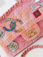 chanel 24c a01113 flap handbag classic bag woolen a69900 orange pink 002 luxibags.ru .jpg