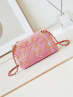 chanel 24c a01113 flap handbag classic bag woolen a69900 orange pink 004 luxibags.ru .jpg