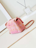chanel 24c a01113 flap handbag classic bag woolen a69900 orange pink 007 luxibags.ru .jpg