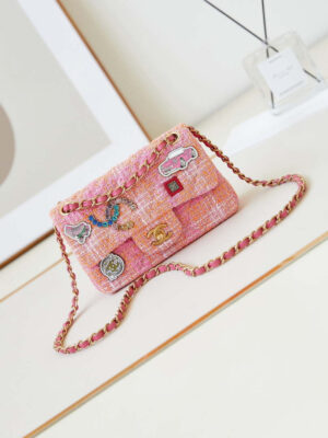 chanel 24c as1116 small flap bag woolen a69900 orange pink 001 luxibags.ru .jpg