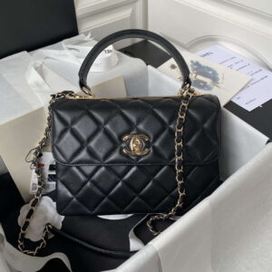chanel 24c trendy cc flap bag with top handle lambskin bag a92236 black gold 001 luxibags.ru .jpg