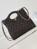 chanel 31 mini shopping chain lambskin leather as4133 bag dark brown 001 luxibags.ru .jpg