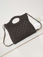chanel 31 mini shopping chain lambskin leather as4133 bag dark brown 005 luxibags.ru .jpg