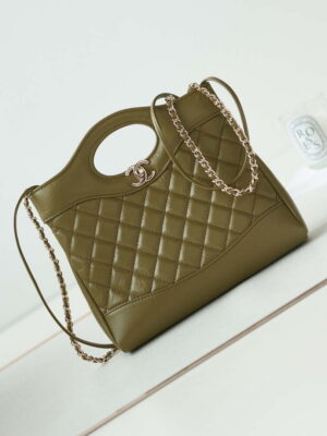 chanel 31 mini shopping chain lambskin leather as4133 bag green 001 luxibags.ru .jpg
