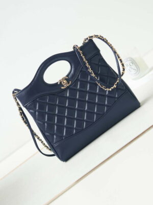 chanel 31 mini shopping chain lambskin leather as4133 bag navy blue 001 luxibags.ru .jpg