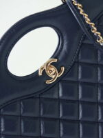 chanel 31 mini shopping chain lambskin leather as4133 bag navy blue 002 luxibags.ru .jpg