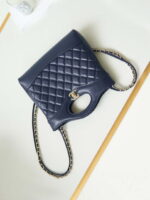 chanel 31 mini shopping chain lambskin leather as4133 bag navy blue 007 luxibags.ru .jpg