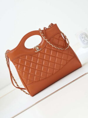 chanel 31 mini shopping chain lambskin leather as4133 bag orange 001 luxibags.ru .jpg
