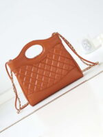 chanel 31 mini shopping chain lambskin leather as4133 bag orange 005 luxibags.ru .jpg