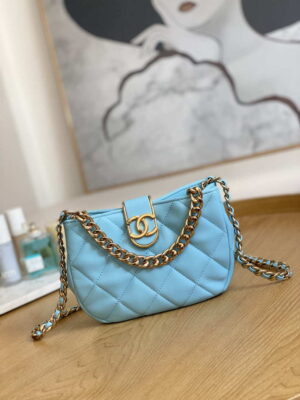 chanel 3475 small hobo handbag lambskin gold tone metal 001 luxibags.ru .jpg