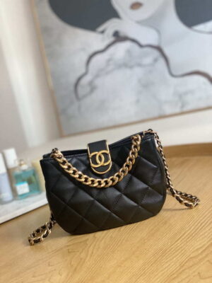 chanel 3475 small hobo handbag lambskin gold tone metal 037 luxibags.ru .jpg
