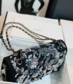 chanel a01112 classic handbag embroidered velvet sequins silver tone metal 003 luxibags.ru .jpg