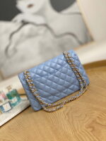 chanel a01112 flap classic bag lambskin light blue gold 002 luxibags.ru .jpg