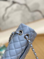 chanel a01112 flap classic bag lambskin light blue silver 003 luxibags.ru .jpg