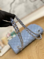 chanel a01112 flap classic bag lambskin light blue silver 008 luxibags.ru .jpg