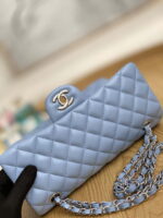 chanel a01112 flap classic bag lambskin light blue silver 009 luxibags.ru .jpg