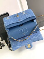 chanel a01112 flap classic handbag blue denim beaded sequin bag 07 luxibags.ru .jpg