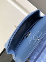 chanel a01112 flap classic handbag blue denim beaded sequin bag 08 luxibags.ru .jpg