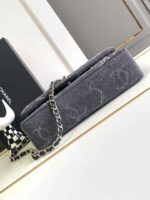 chanel a01112 flap classic handbag gray denim beaded sequin bag 04 luxibags.ru .jpg