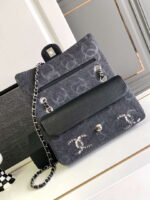 chanel a01112 flap classic handbag gray denim beaded sequin bag 05 luxibags.ru .jpg