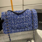 chanel a01112 flap classic handbag tweed silver tone metal blue 006 luxibags.ru .jpg