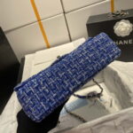 chanel a01112 flap classic handbag tweed silver tone metal blue 007 luxibags.ru .jpg