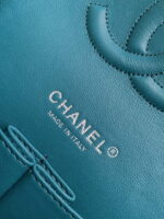 chanel a01112 flap classic handbag tweed silver tone metal green 009 luxibags.ru .jpg