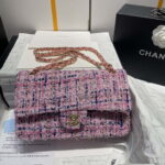 chanel a01112 flap classic handbag tweed silver tone metal pink 001 luxibags.ru .jpg