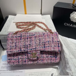 chanel a01112 flap classic handbag tweed silver tone metal pink 001 luxibags.ru .jpg