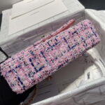 chanel a01112 flap classic handbag tweed silver tone metal pink 007 luxibags.ru .jpg