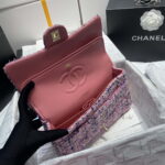 chanel a01112 flap classic handbag tweed silver tone metal pink 009 luxibags.ru .jpg