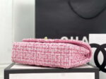 chanel a01112 flap classic handbag woolen gold tone metal pink 005 luxibags.ru .jpg