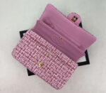chanel a01112 flap classic handbag woolen gold tone metal pink 006 luxibags.ru .jpg