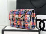 chanel a01112 flap classic handbag woolen gold tone metal pink blue 002 luxibags.ru .jpg