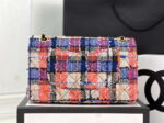 chanel a01112 flap classic handbag woolen gold tone metal pink blue 003 luxibags.ru .jpg