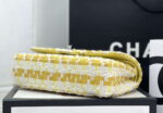 chanel a01112 flap classic handbag woolen gold tone metal yellow 005 luxibags.ru .jpg