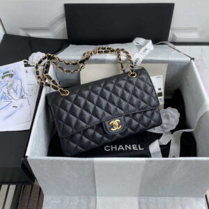 chanel a01112 flap handbag classic bag grained shiny calfskin black silver 001 luxibags.ru .jpg
