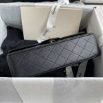 chanel a01112 flap handbag classic bag grained shiny calfskin black silver 005 luxibags.ru .jpg