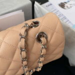 chanel a01112 flap handbag classic bag grained shiny calfskin black silver 022 luxibags.ru .jpg