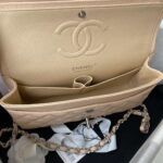 chanel a01112 flap handbag classic bag grained shiny calfskin black silver 025 luxibags.ru .jpg